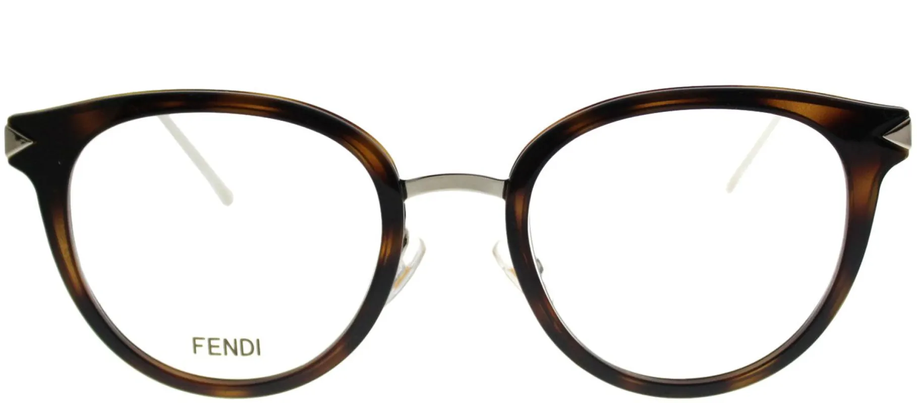 Fendi FF 0166 V4Z Round Plastic Tortoise/ Havana Eyeglasses with Demo Lens sold by Gaffos
