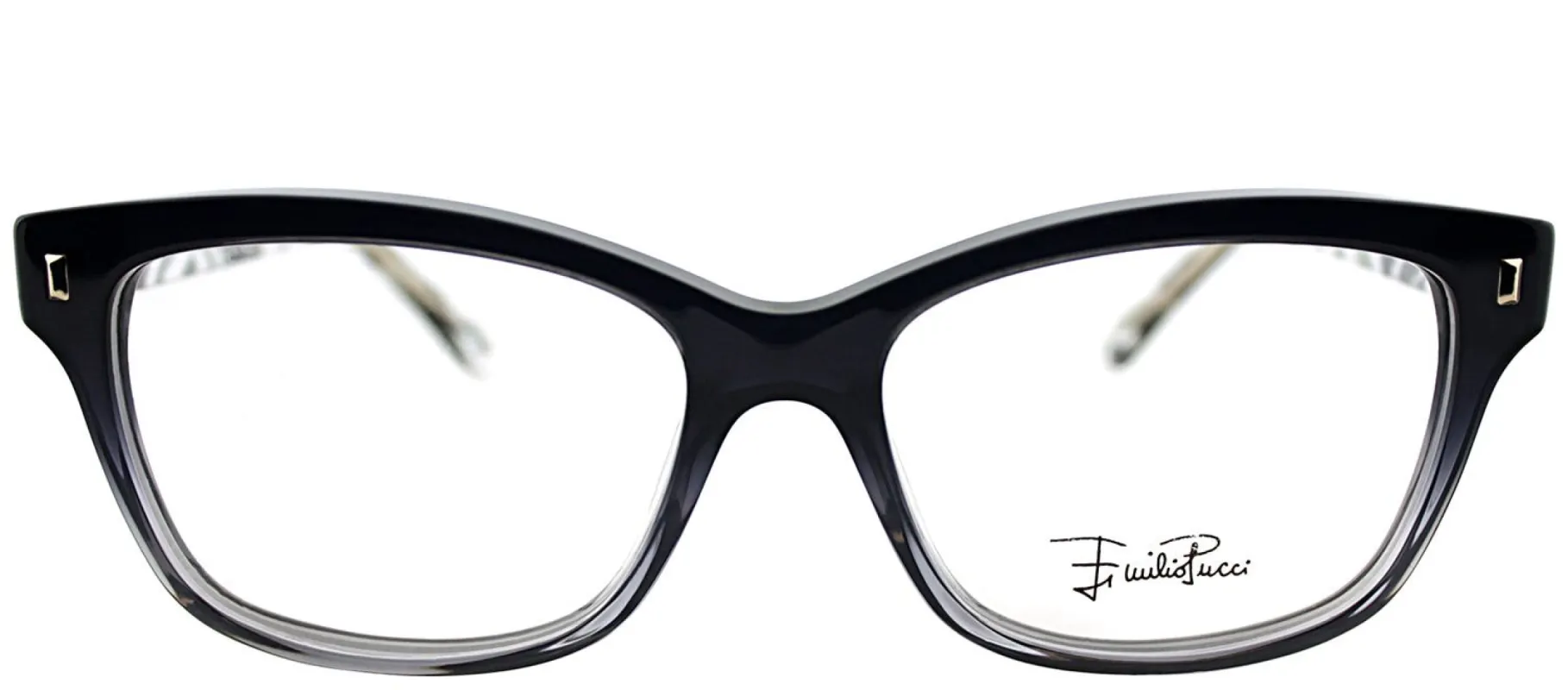 Emilio Pucci EP 2717 003 Rectangle Plastic Grey Eyeglasses with Demo Lens made by Gaffos