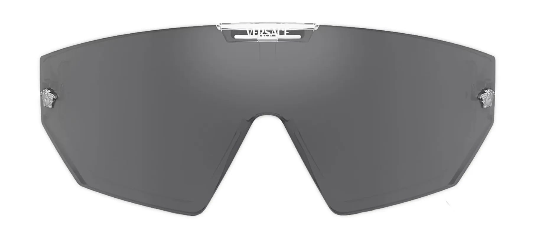 Versace VE 4461 148/6V Shield Plastic Clear Sunglasses with Grey Mirror Lens sold by Gaffos