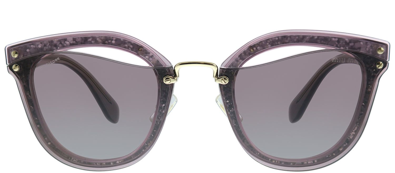 Miu Miu MU 03TS SRO6X1 Square Plastic Pink Sunglasses with Purple Lens sold by Gaffos