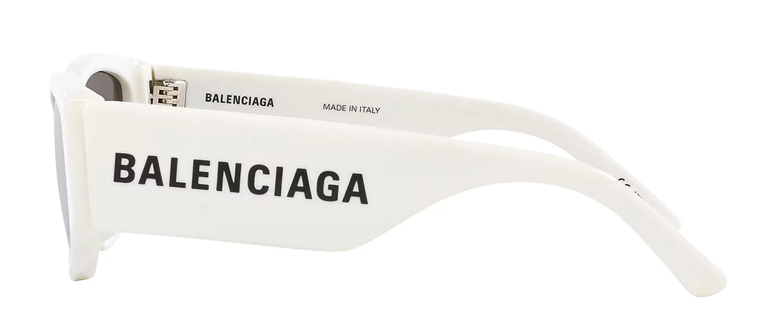 Balenciaga EVERYDAY BB 0258S 003 Oval Plastic White Sunglasses with Grey Lens sold by Gaffos product image thumbnail 3