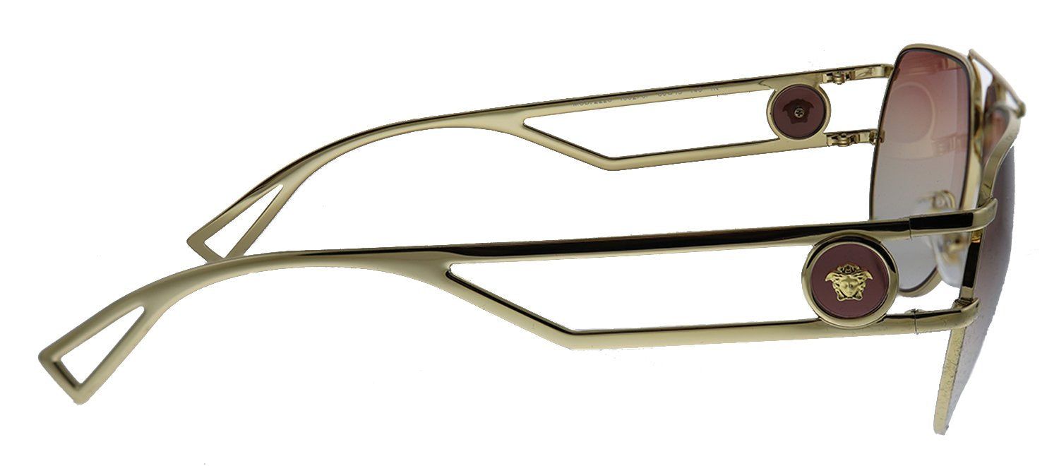 Versace VE 2225 10020P Aviator Metal Gold Sunglasses with Brown Gradient Lens sold by Gaffos product image thumbnail 3