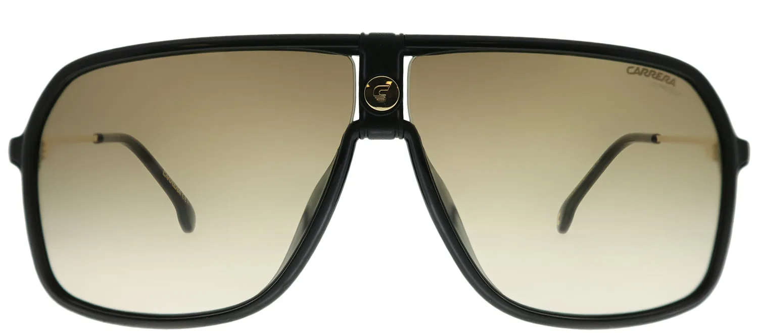 Carrera Navigator CA Carrera1019 807 HA Aviator Plastic Black Sunglasses with Brown Gradient Lens sold by Gaffos