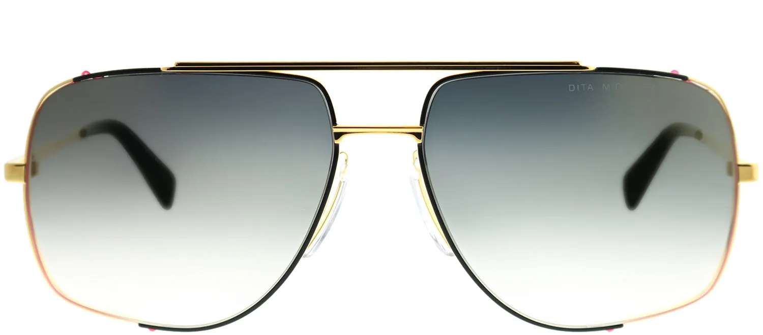 Dita Midnight Special DT DRX-2010-L-GLD-BLK Aviator Metal Gold Sunglasses with Gold Flash Gradient AR Lens sold by Gaffos