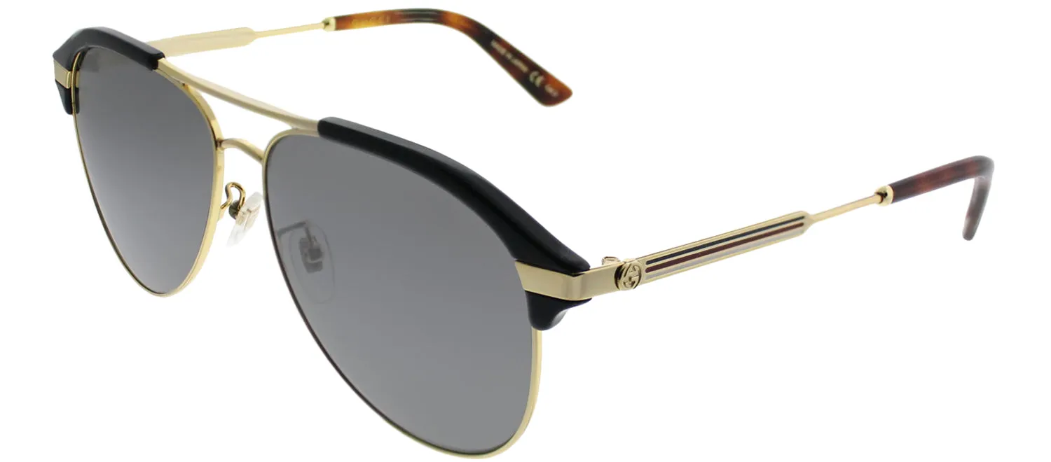 Gucci GG 0288SA 005 Aviator Acetate Blue Sunglasses with Silver Mirror Lens sold by Gaffos product image thumbnail 2