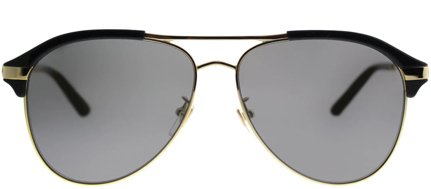 Gucci GG 0288SA 005 Aviator Acetate Blue Sunglasses with Silver Mirror Lens sold by Gaffos