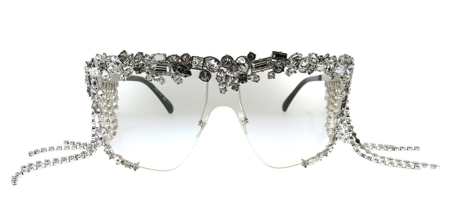 Givenchy GV 7136/S HKT Aviator Metal Silver Sunglasses with Brown Lens sold by Gaffos