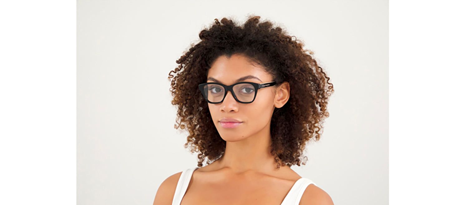 Alexander McQueen AM 0306O 004 Rectangle Acetate Black Eyeglasses with Demo Lens sold by Gaffos product image thumbnail 2