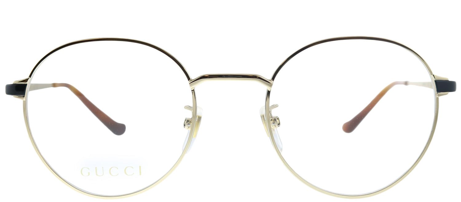 Gucci GG 0581O 005 Round Metal Gold Eyeglasses with Demo Lens sold by Gaffos