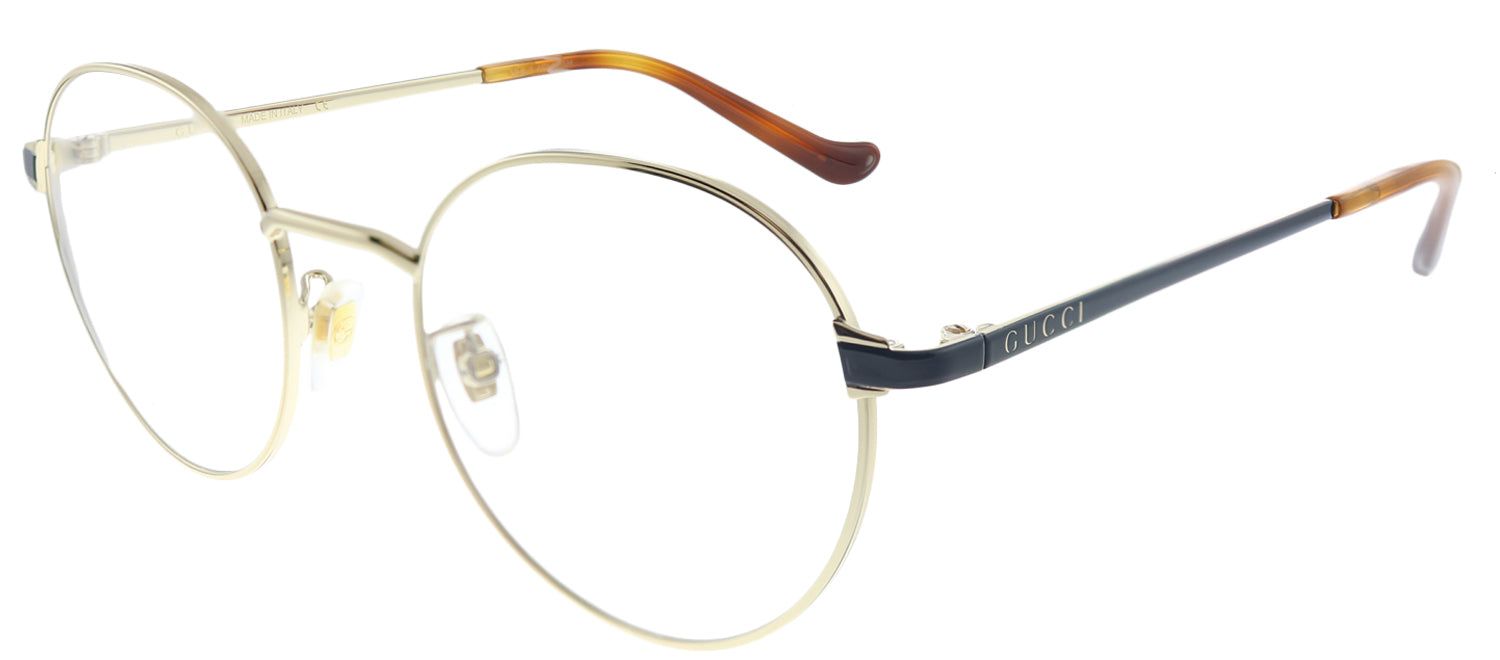 Gucci GG 0581O 005 Round Metal Gold Eyeglasses with Demo Lens sold by Gaffos product image thumbnail 2