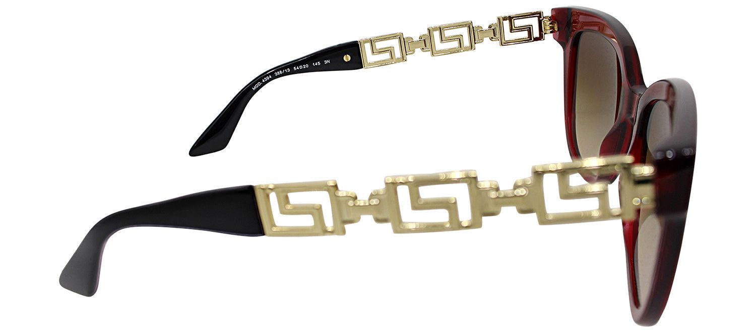 Versace VE 4394 388/13 Cat-Eye Metal Bordeaux/Gold Sunglasses with Brown Gradient Lens sold by Gaffos product image thumbnail 3