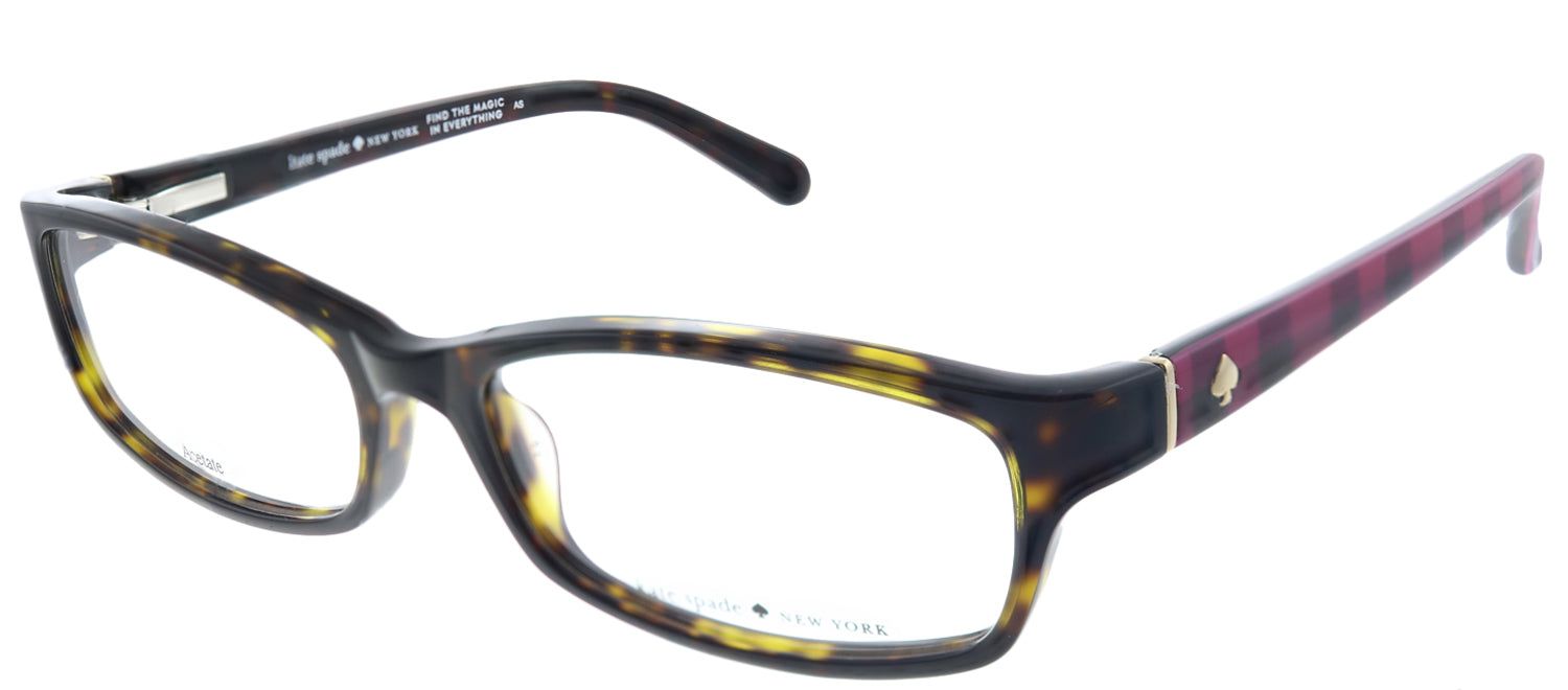 Kate Spade KS Narcisa 062 Rectangle Plastic Tortoise/ Havana Eyeglasses with Demo Lens sold by Gaffos product image thumbnail 2