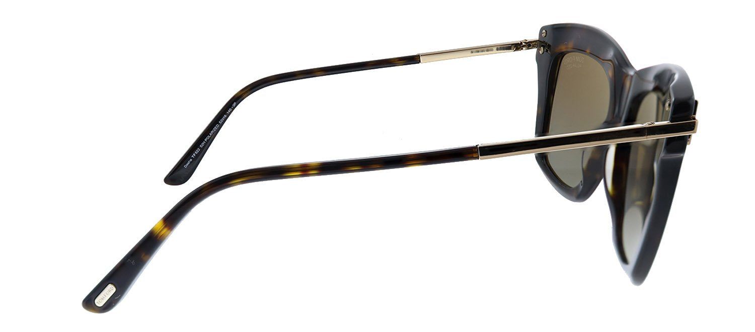 Tom Ford Dasha TF 822 52H Square Plastic Havana Sunglasses with Brown Polarized Lens sold by Gaffos product image thumbnail 3
