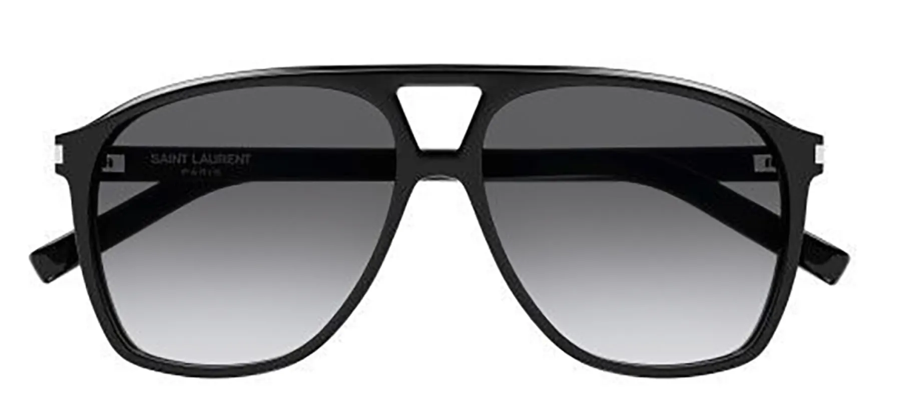 Saint Laurent NEW WAVE SL 596S 006 Aviator Plastic Black Sunglasses with Grey Gradient Lens sold by Gaffos