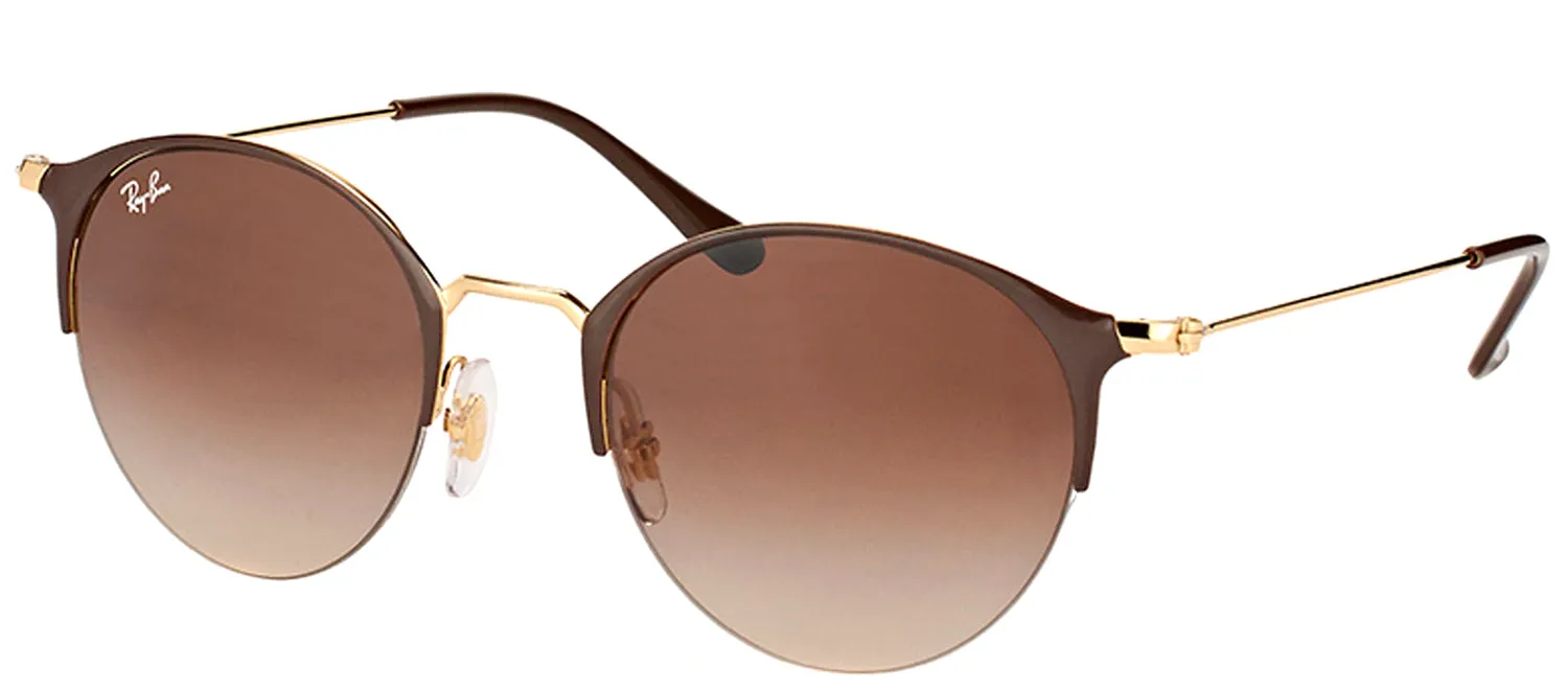 Ray-Ban RB 3578 900913 Round Metal Brown Sunglasses with Brown Gradient Lens sold by Gaffos product image thumbnail 2
