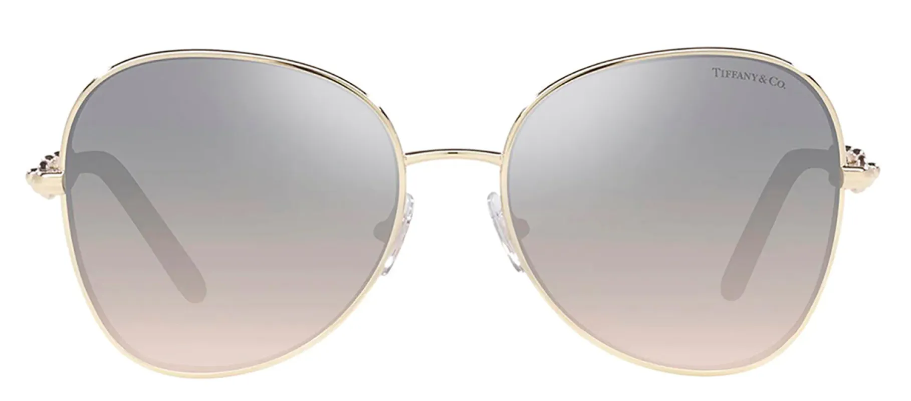 Tiffany & Co. TF 3086 61791U Butterfly Metal Gold Sunglasses with Silver Mirror Lens sold by Gaffos