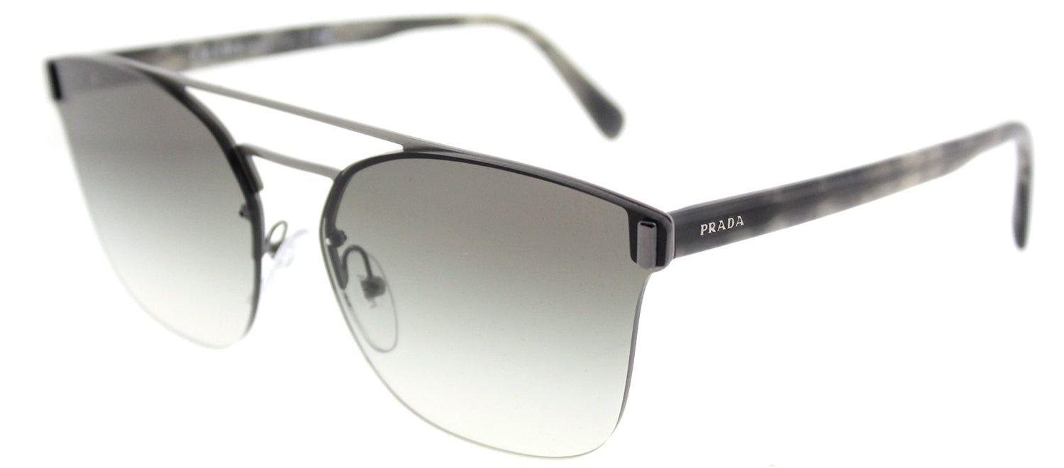 Prada PR 67TS 5AV0A7 Square Metal Ruthenium/ Gunmetal Sunglasses with Grey Gradient Lens sold by Gaffos product image thumbnail 2