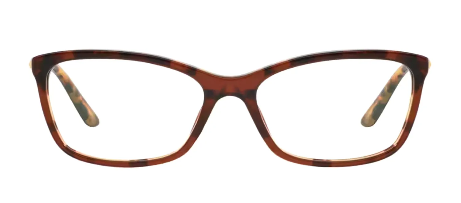 Versace VE 3186 5077 Butterfly Plastic Havana Eyeglasses with Logo Stamped Demo Lenses sold by Gaffos
