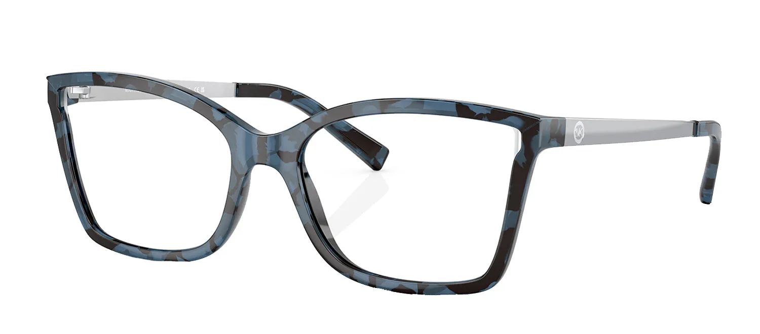 Michael Kors MK 4058 3333 Cat-Eye Plastic Blue Eyeglasses with Logo Stamped Demo Lenses Lens sold by Gaffos product image thumbnail 2