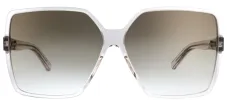 Saint Laurent SL 232Betty 005 Square Acetate Clear Sunglasses with Brown Gradient Lens sold by Gaffos