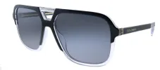 Dolce & Gabbana DG 4354 501/81 Square Plastic Black Sunglasses with Grey Polarized Lens sold by Gaffos