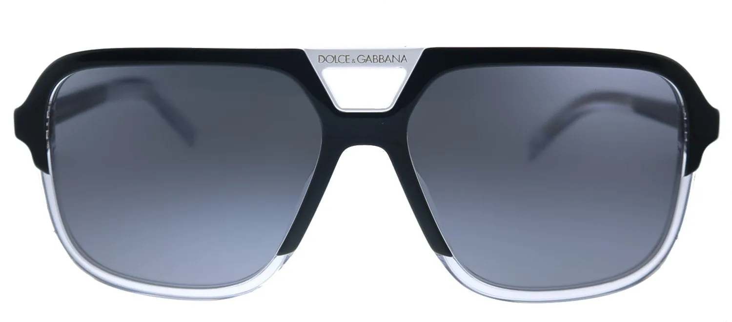 Dolce & Gabbana DG 4354 501/81 Square Plastic Black Sunglasses with Grey Polarized Lens sold by Gaffos