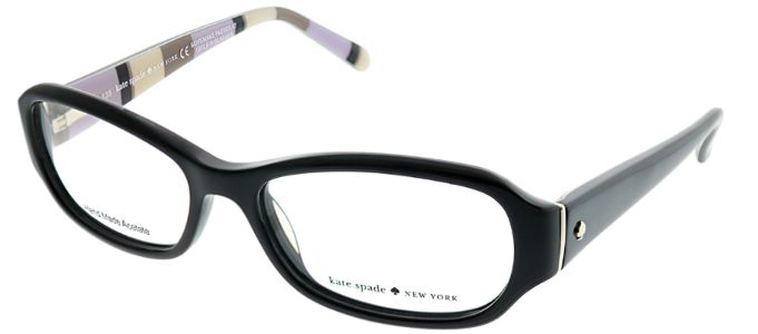 Kate Spade KS KARLY W81 51 Oval Plastic Black Eyeglasses with Demo Lens sold by Gaffos