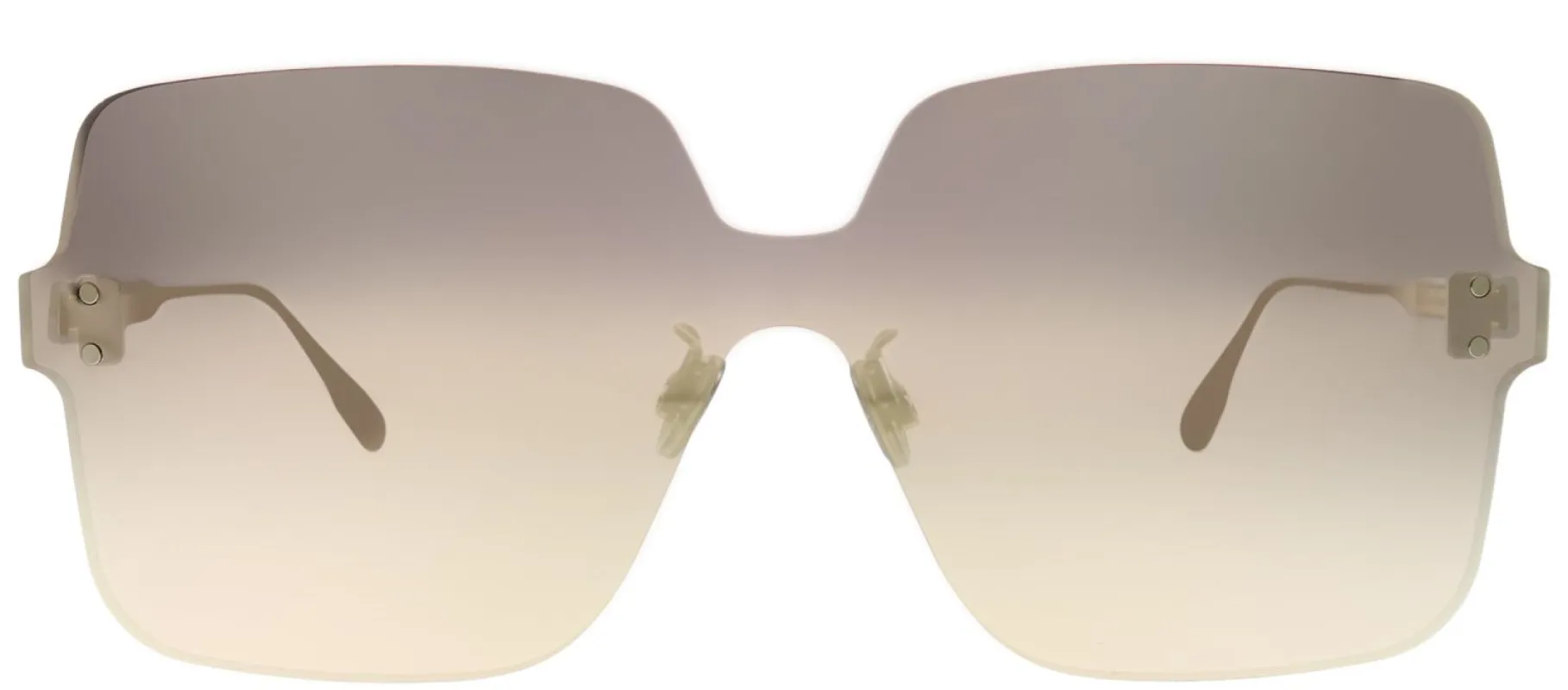 Dior CD ColorQuake1 DDB SQ Square Plastic Gold Sunglasses with Gold Copper Mirror Lens sold by Gaffos
