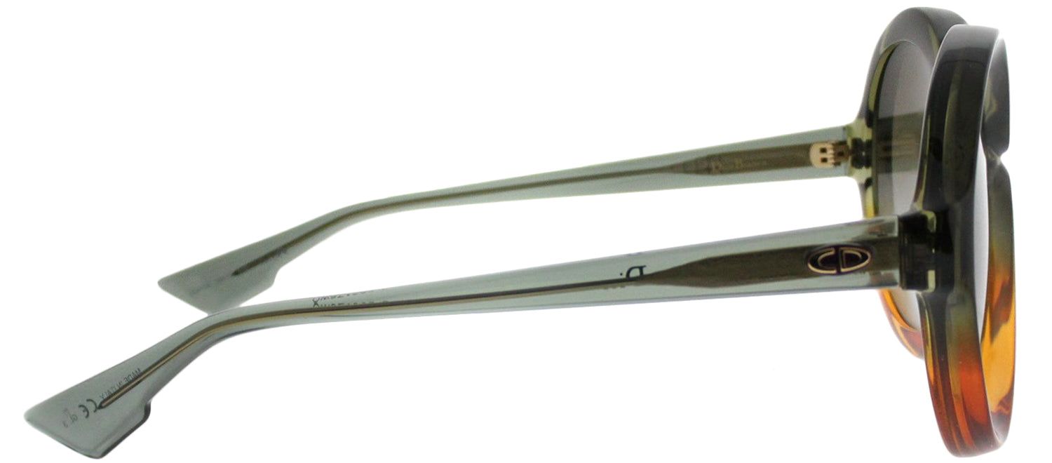 Dior CD DiorBianca LGP Round Plastic Green Sunglasses with Brown Gradient Lens sold by Gaffos product image thumbnail 3