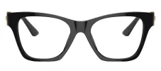 Versace VE 3341U GB1 Cat-Eye Plastic Black Eyeglasses with Logo Stamped Demo Lenses sold by Gaffos