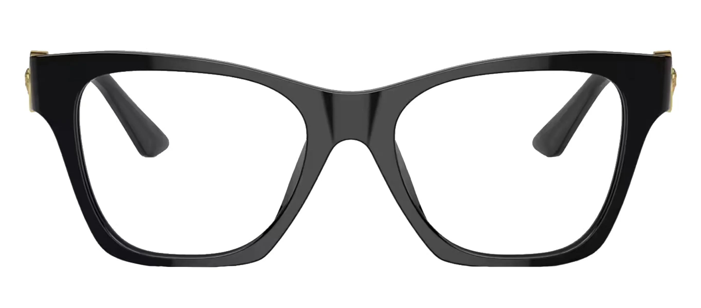 Versace VE 3341U GB1 Cat-Eye Plastic Black Eyeglasses with Logo Stamped Demo Lenses sold by Gaffos