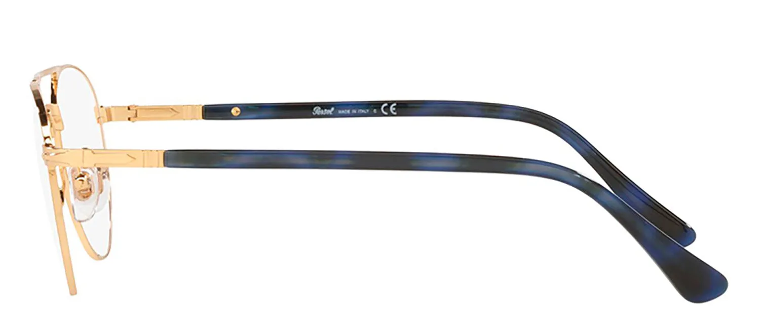 Persol PO 2495V 1141 Phantos Metal Gold Eyeglasses with Logo Stamped Demo Lenses sold by Gaffos product image thumbnail 3