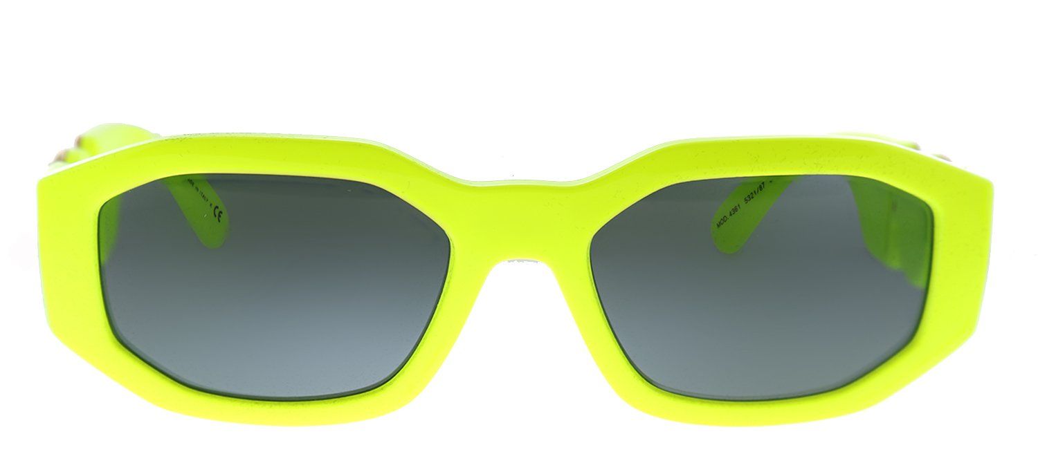 Versace VE 4361 532187 Square Plastic Yellow Sunglasses with Grey Lens sold by Gaffos