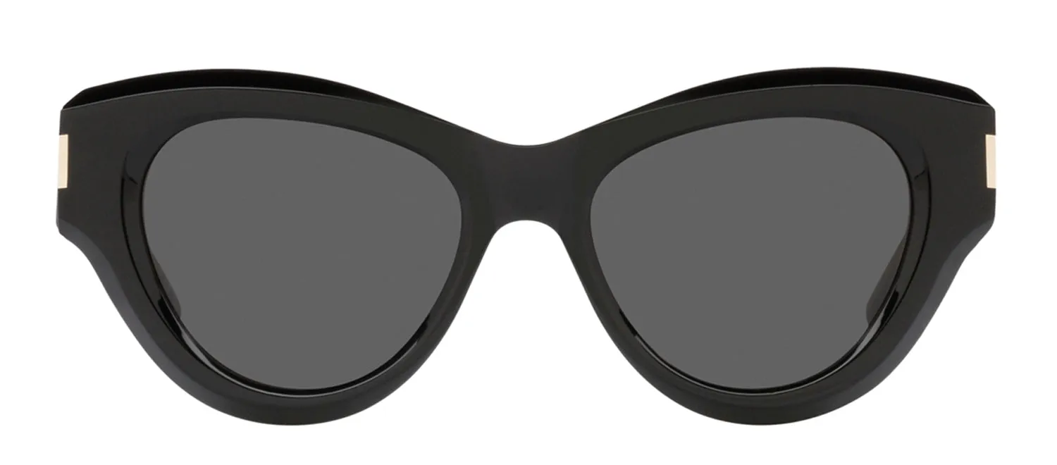Saint Laurent SL 506S 1 Cat-Eye Plastic Black Sunglasses with Grey Lens sold by Gaffos