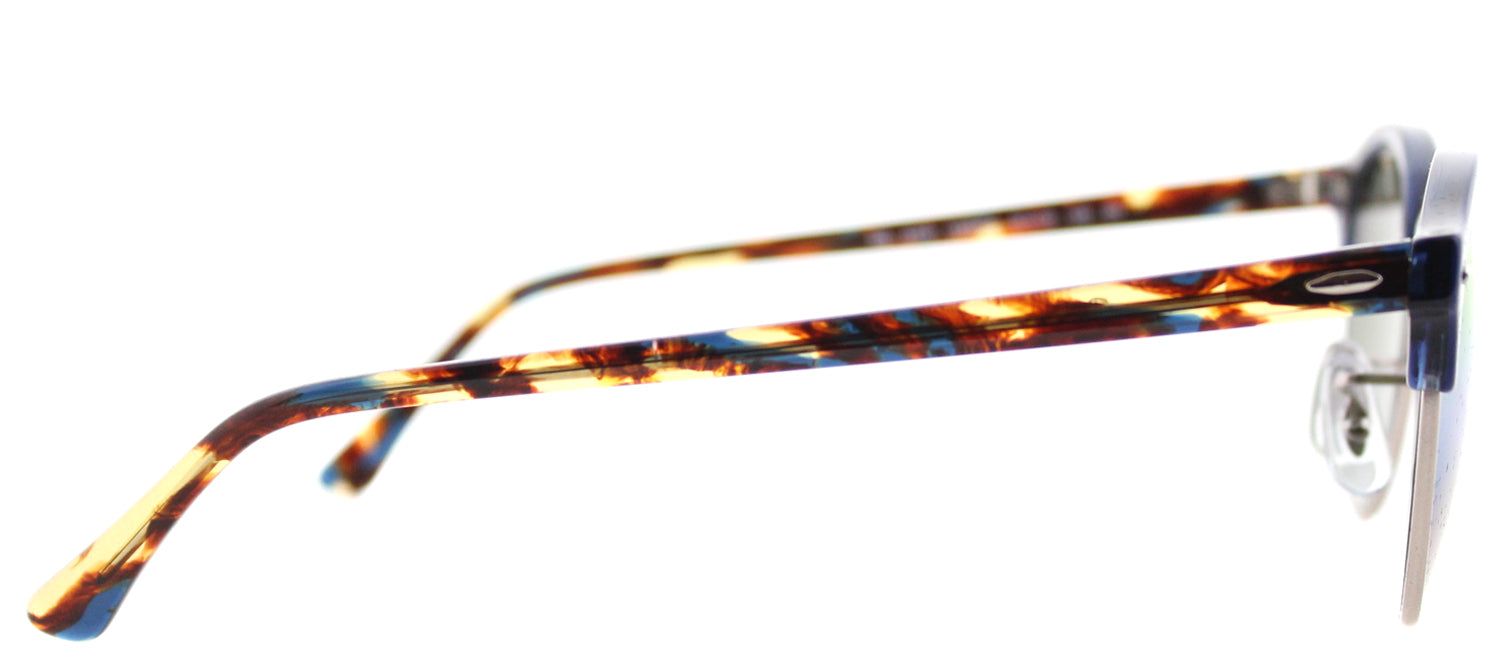 Ray-Ban RB 4246 1223C4 Clubmaster Plastic Blue Sunglasses with Blue Gold Rainbow Flash Lens sold by Gaffos product image thumbnail 3