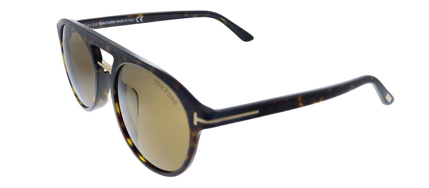 Tom Ford TF 675F 52J Pilot Plastic Havana Sunglasses with Brown Gradient Lens sold by Gaffos product image thumbnail 2