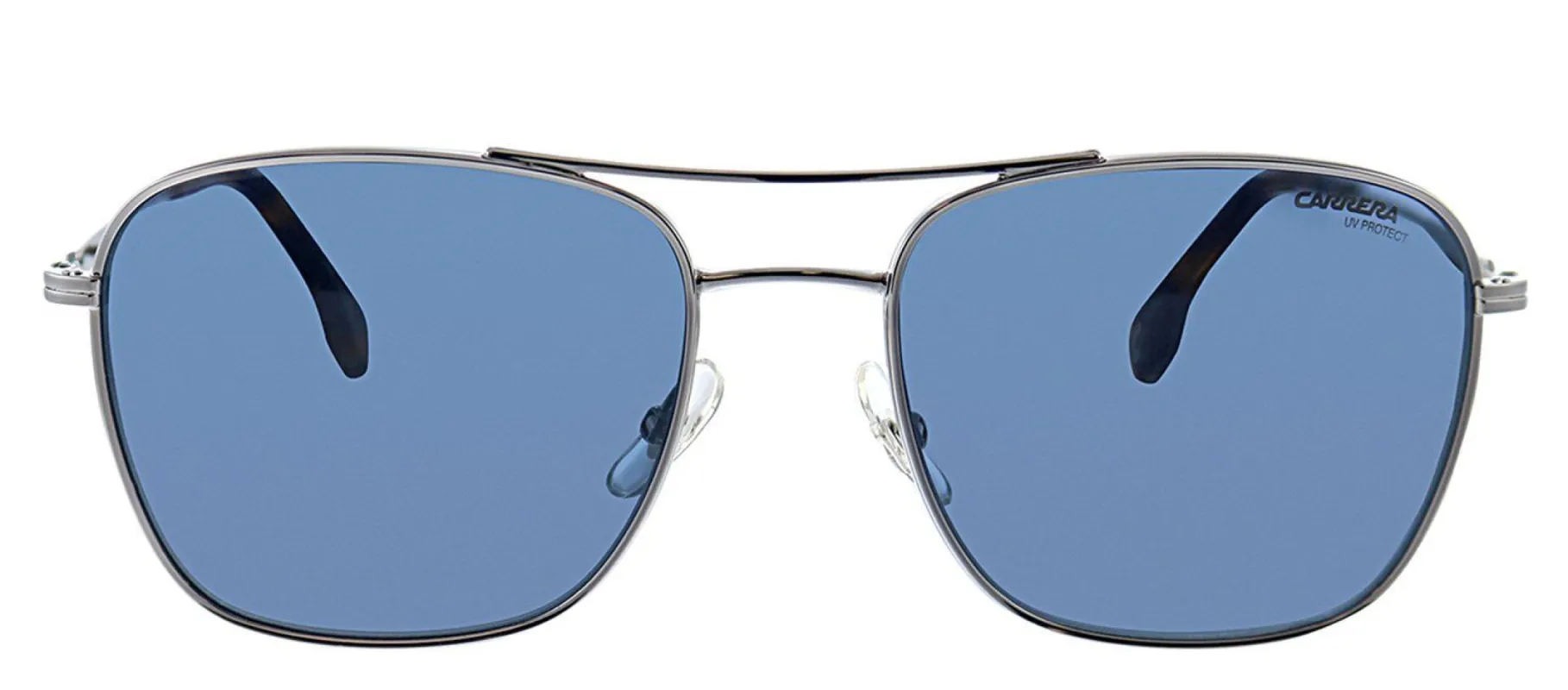 Carrera CA Carrera130 6LB Rectangle Metal Ruthenium Sunglasses with Blue Lens sold by Gaffos
