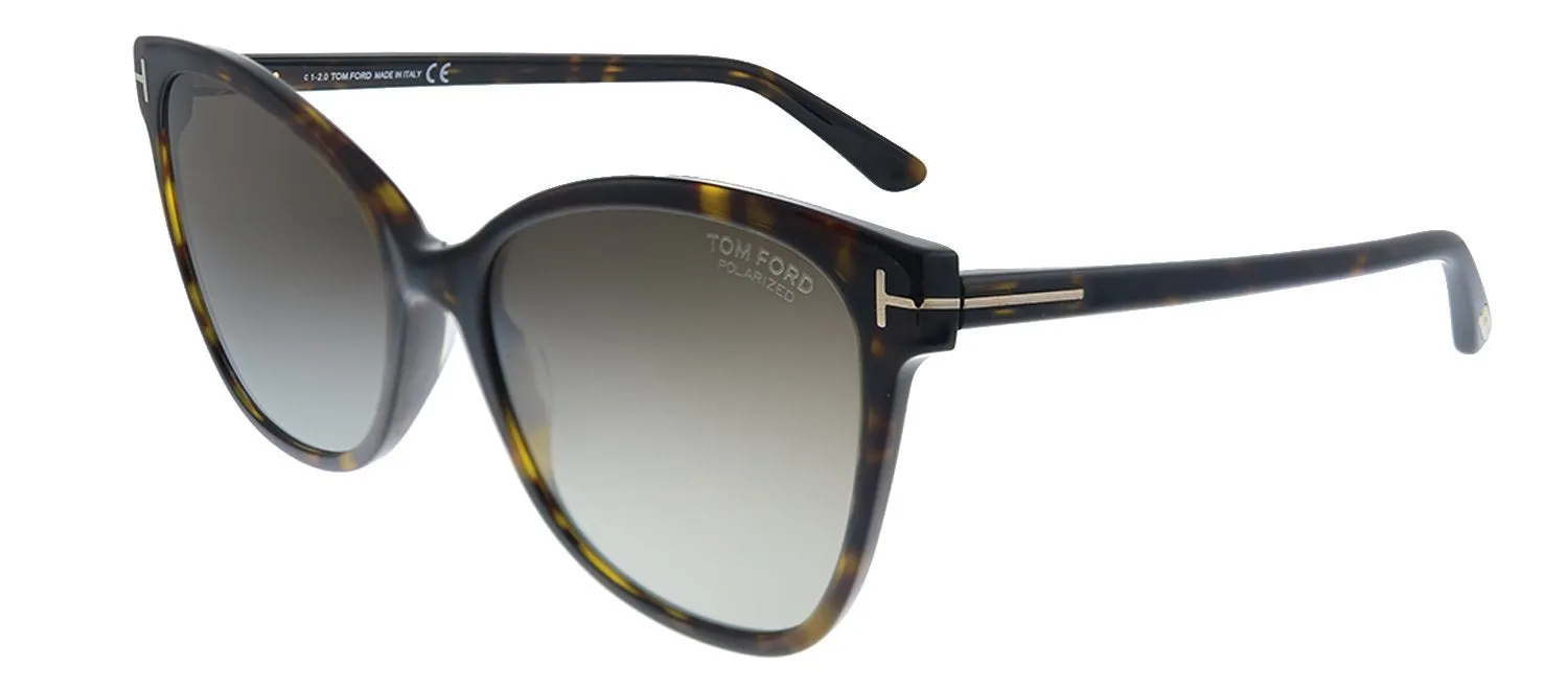 Tom Ford Ani TF 844 52H Cat-Eye Plastic Havana Sunglasses with Brown Polarized Lens sold by Gaffos product image thumbnail 2