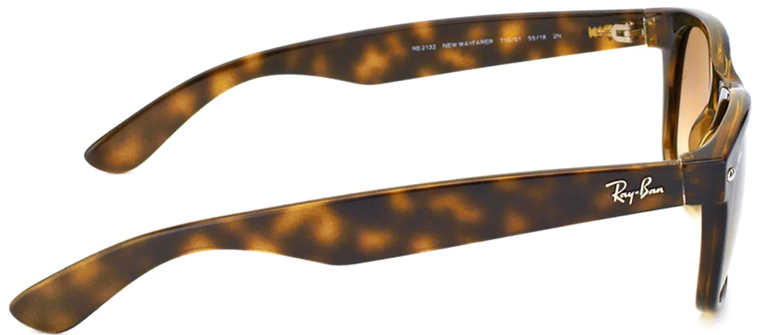 Ray-Ban New Wayfarer RB 2132 710/51 Wayfarer Plastic Brown Sunglasses with Brown Gradient Lens sold by Gaffos product image thumbnail 3