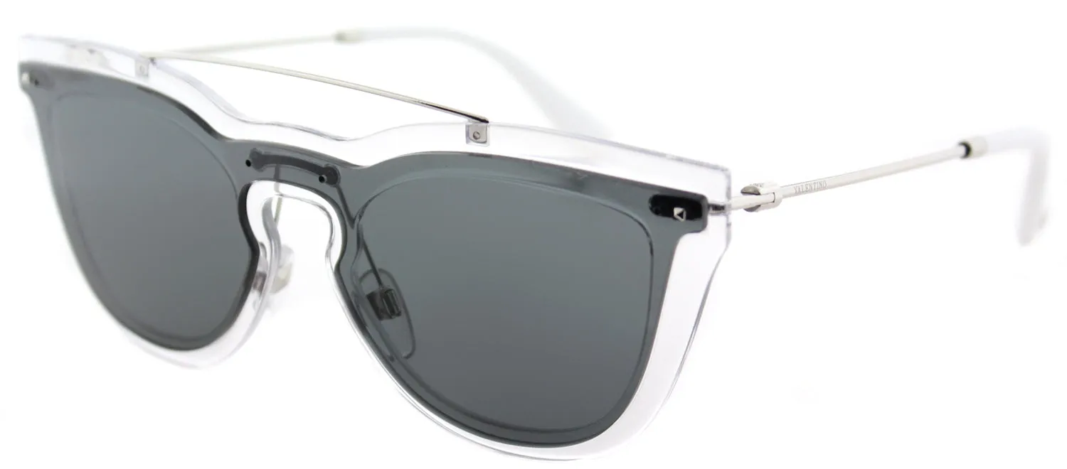 Valentino VA 4008 502487 Cat-Eye Plastic Clear Sunglasses with Smoke Lens sold by Gaffos product image thumbnail 2