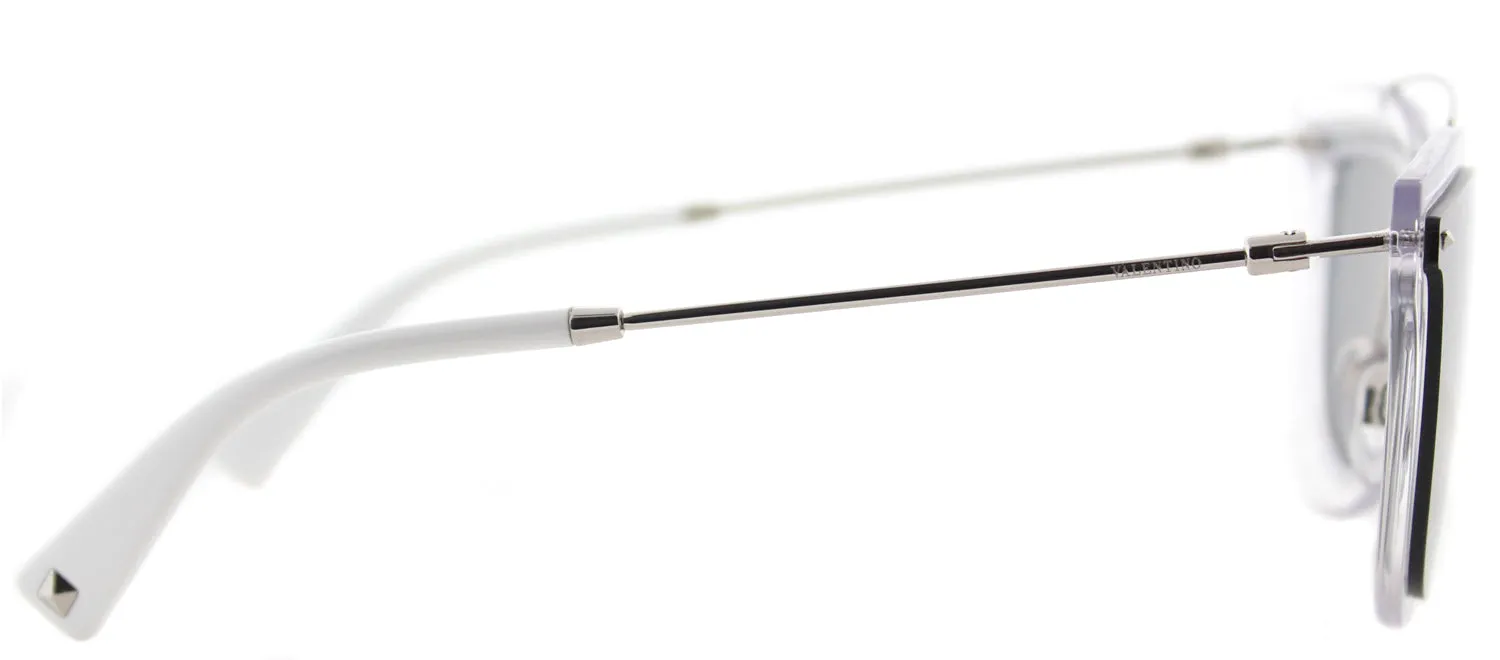 Valentino VA 4008 502487 Cat-Eye Plastic Clear Sunglasses with Smoke Lens sold by Gaffos product image thumbnail 3