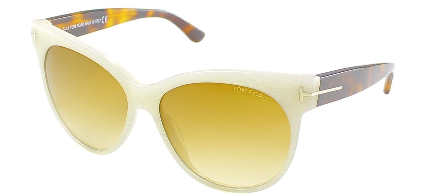 Tom Ford TF 330 20F Cat-Eye Plastic Ivory Sunglasses with Brown Gradient Lens sold by Gaffos product image thumbnail 2