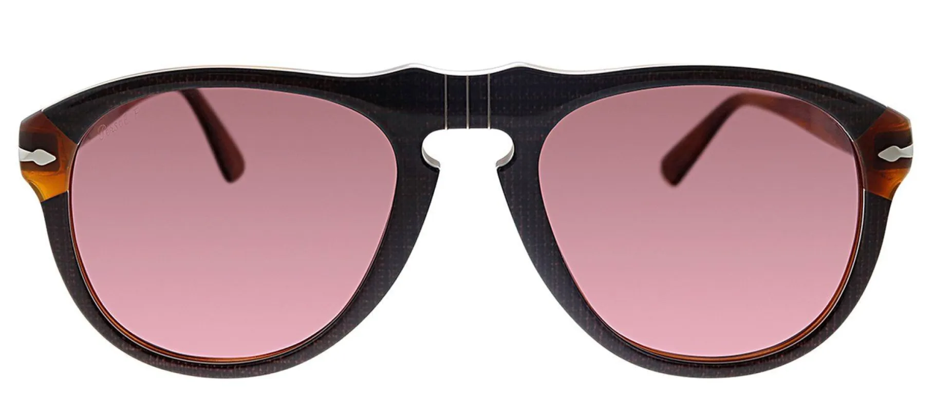 Persol PO 649 1092AK Pilot Plastic Burgundy Sunglasses with Red Polarized Lens sold by Gaffos