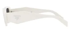Prada PR 17WSF 1425S0 Rectangle Plastic White Sunglasses with Grey Lens sold by Gaffos
