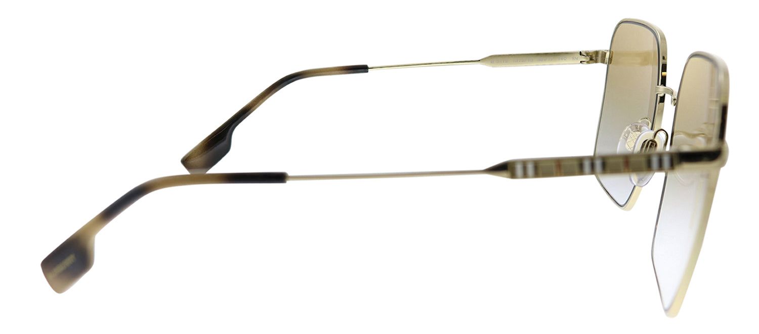 Burberry BE 3119 131313 Square Metal Gold Sunglasses with Brown Gradient Lens sold by Gaffos product image thumbnail 3