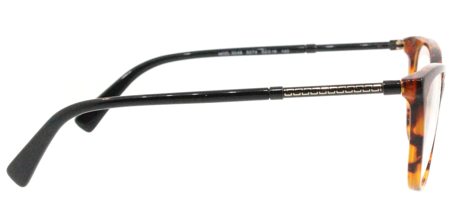 Versace VE 3248 5074 Cat-Eye Plastic Tortoise/ Havana Eyeglasses with Demo Lens sold by Gaffos product image thumbnail 3
