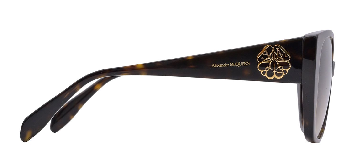 Alexander McQueen AM 284S 003 Butterfly Acetate Havana Sunglasses with Brown Gradient Lens sold by Gaffos product image thumbnail 3