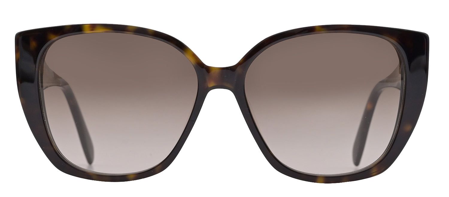 Alexander McQueen AM 284S 003 Butterfly Acetate Havana Sunglasses with Brown Gradient Lens sold by Gaffos