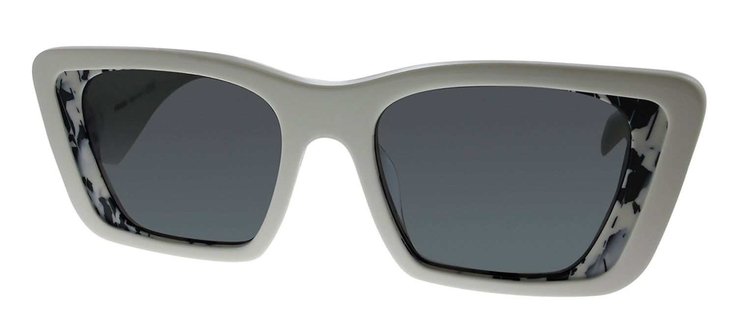 Prada PR 08YSF 02V5S0 Butterfly Plastic White Sunglasses with Grey Lens sold by Gaffos product image thumbnail 2