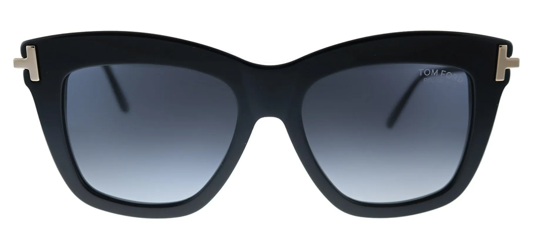 Tom Ford Dasha TF 822 01D Square Plastic Black Sunglasses with Grey Polarized Lens sold by Gaffos